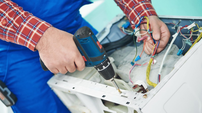 Hendek Profilo Profilo çamaşır makinesi kart tamiri – Su almama arızası orijinal parça ile giderildi. - Teknik servis örneği